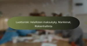 Luottoriski: Velallisten maksukyky, Markkinat, Riskienhallinta