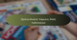 Sijoitusrahastot: Hajautus, Riskit, Hallintokulut
